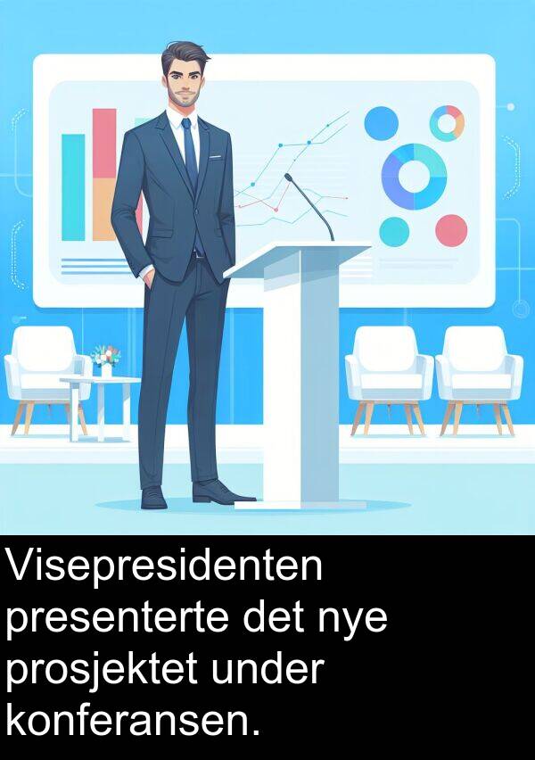 prosjektet: Visepresidenten presenterte det nye prosjektet under konferansen.