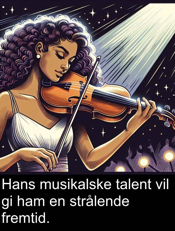 fremtid: Hans musikalske talent vil gi ham en strålende fremtid.