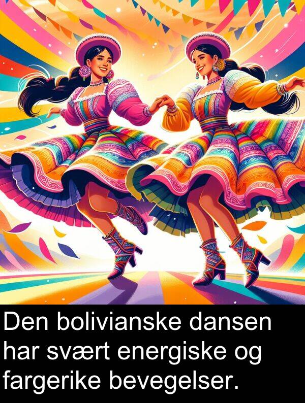 energiske: Den bolivianske dansen har svært energiske og fargerike bevegelser.