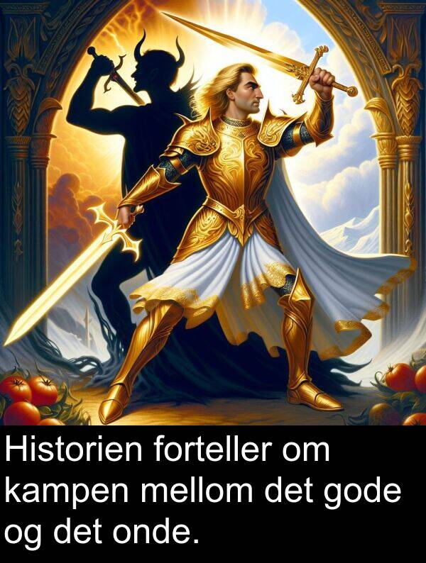 onde: Historien forteller om kampen mellom det gode og det onde.