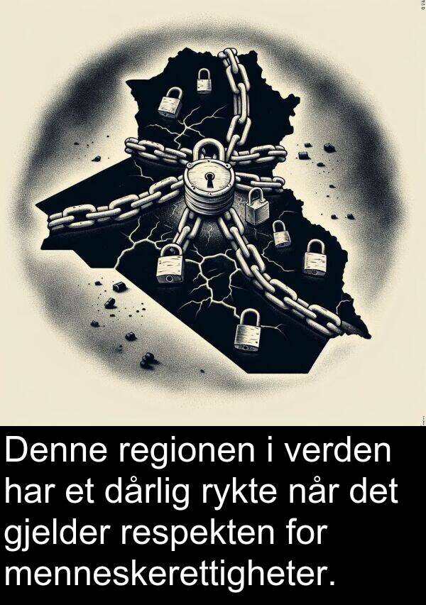 gjelder: Denne regionen i verden har et dårlig rykte når det gjelder respekten for menneskerettigheter.