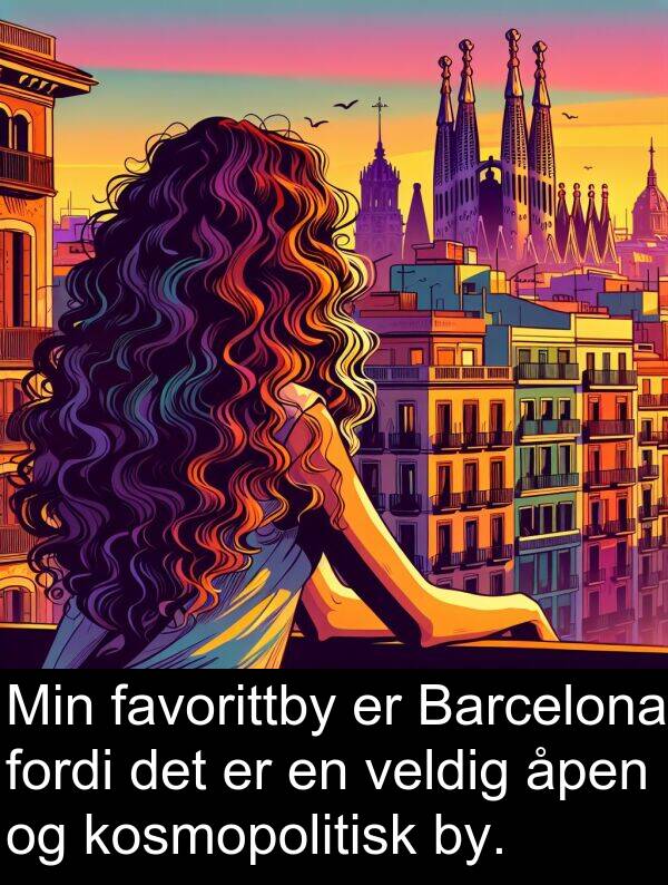 favorittby: Min favorittby er Barcelona fordi det er en veldig åpen og kosmopolitisk by.