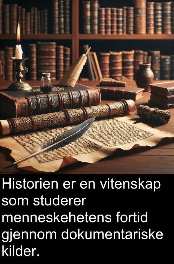 studerer: Historien er en vitenskap som studerer menneskehetens fortid gjennom dokumentariske kilder.