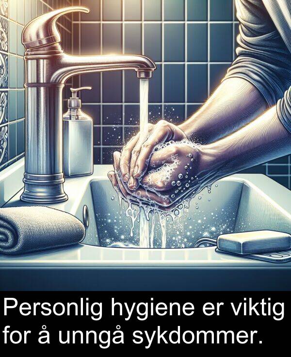 unngå: Personlig hygiene er viktig for å unngå sykdommer.