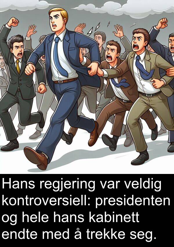 regjering: Hans regjering var veldig kontroversiell: presidenten og hele hans kabinett endte med å trekke seg.