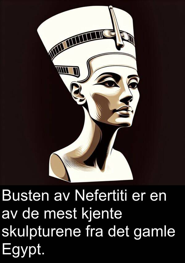 kjente: Busten av Nefertiti er en av de mest kjente skulpturene fra det gamle Egypt.