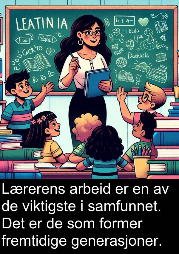 fremtidige: Lærerens arbeid er en av de viktigste i samfunnet. Det er de som former fremtidige generasjoner.