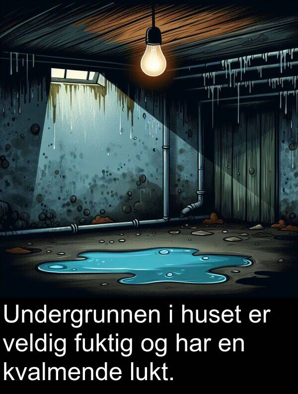 fuktig: Undergrunnen i huset er veldig fuktig og har en kvalmende lukt.