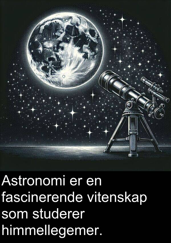 studerer: Astronomi er en fascinerende vitenskap som studerer himmellegemer.