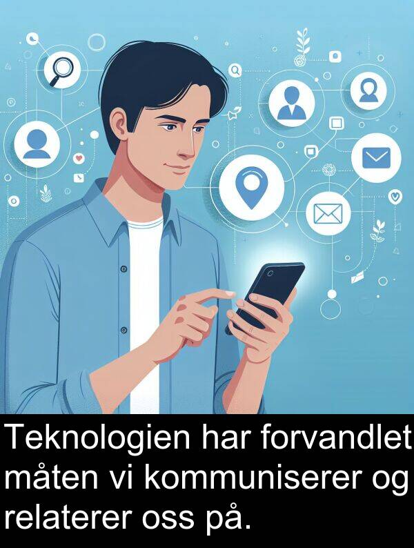 relaterer: Teknologien har forvandlet måten vi kommuniserer og relaterer oss på.