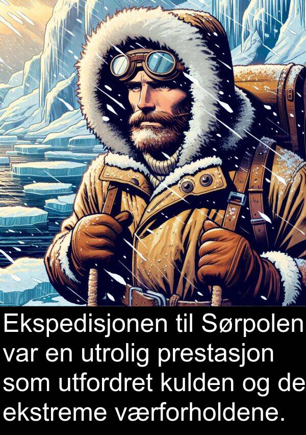 utfordret: Ekspedisjonen til Sørpolen var en utrolig prestasjon som utfordret kulden og de ekstreme værforholdene.