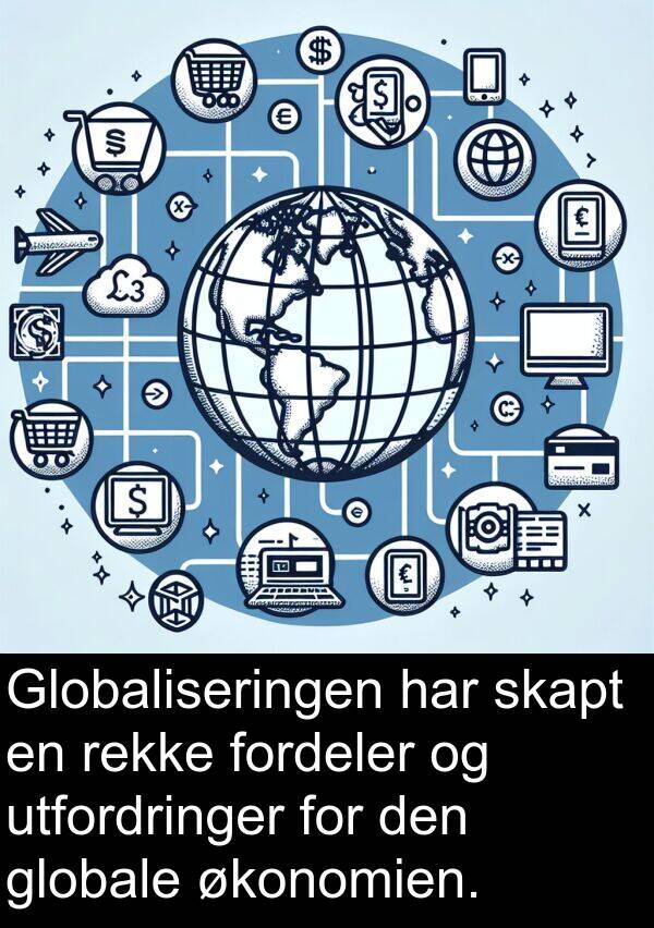 økonomien: Globaliseringen har skapt en rekke fordeler og utfordringer for den globale økonomien.