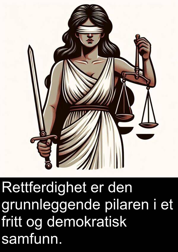 grunnleggende: Rettferdighet er den grunnleggende pilaren i et fritt og demokratisk samfunn.