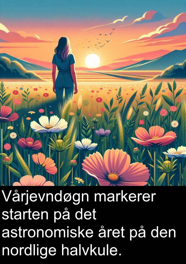 markerer: Vårjevndøgn markerer starten på det astronomiske året på den nordlige halvkule.