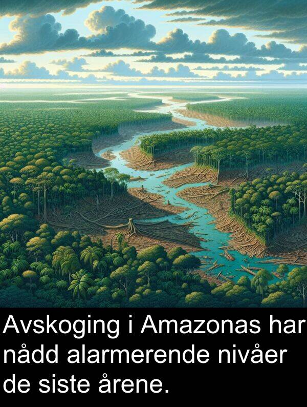 siste: Avskoging i Amazonas har nådd alarmerende nivåer de siste årene.