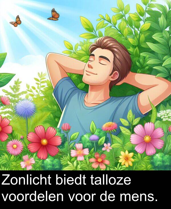 voor: Zonlicht biedt talloze voordelen voor de mens.