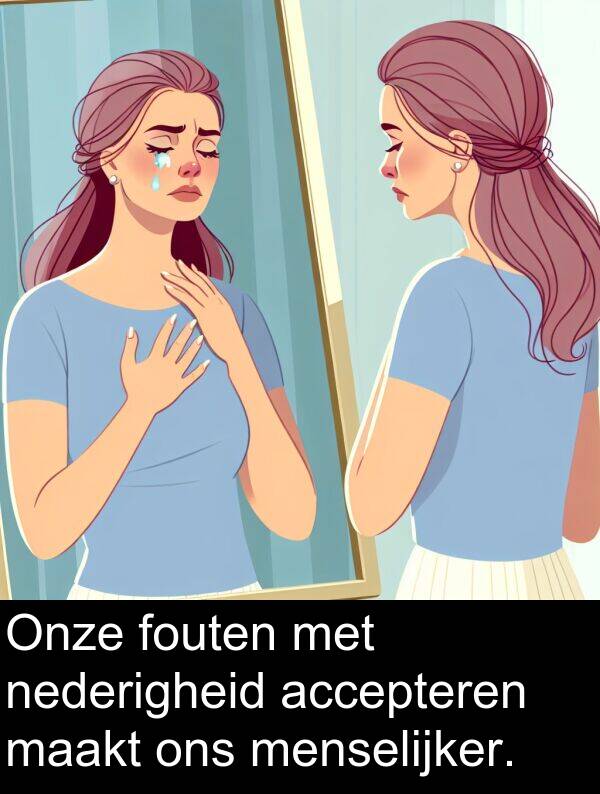 nederigheid: Onze fouten met nederigheid accepteren maakt ons menselijker.