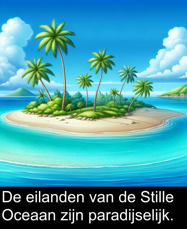 eilanden: De eilanden van de Stille Oceaan zijn paradijselijk.