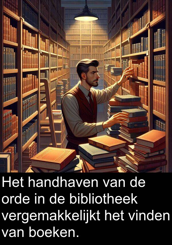 boeken: Het handhaven van de orde in de bibliotheek vergemakkelijkt het vinden van boeken.