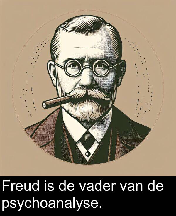 psychoanalyse: Freud is de vader van de psychoanalyse.