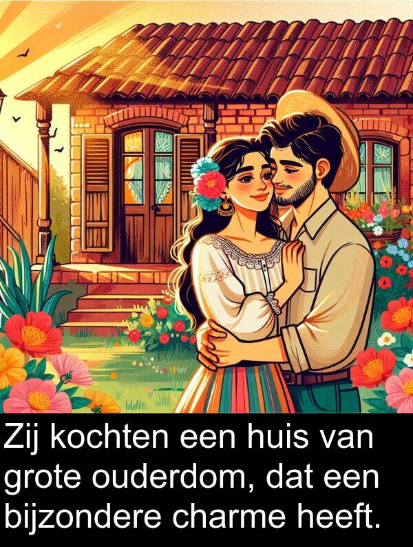 bijzondere: Zij kochten een huis van grote ouderdom, dat een bijzondere charme heeft.
