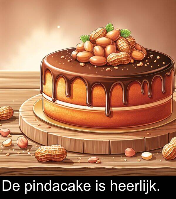 pindacake: De pindacake is heerlijk.