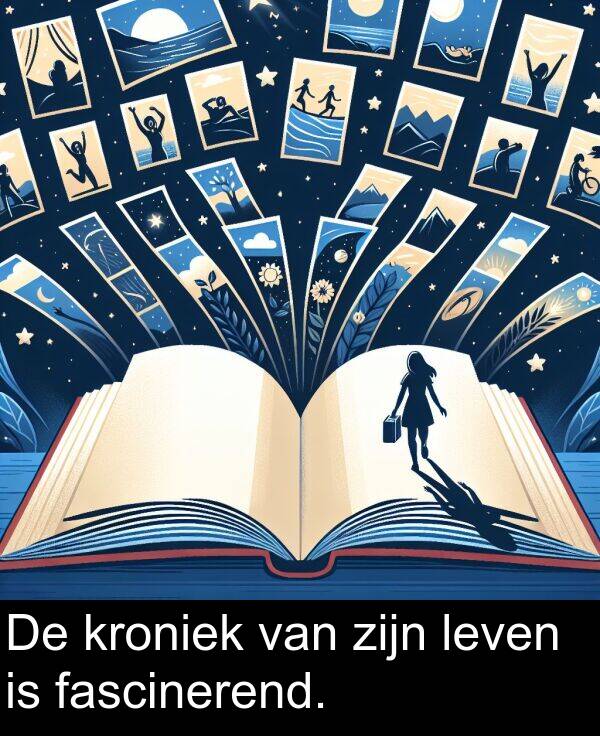 zijn: De kroniek van zijn leven is fascinerend.