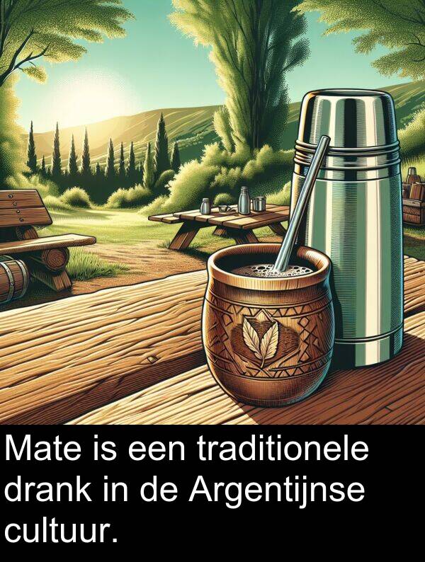 drank: Mate is een traditionele drank in de Argentijnse cultuur.