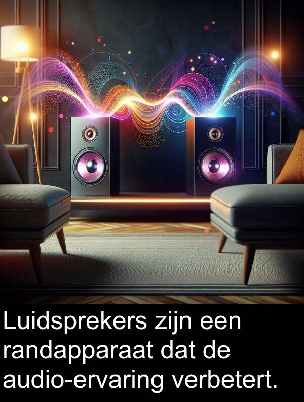 verbetert: Luidsprekers zijn een randapparaat dat de audio-ervaring verbetert.