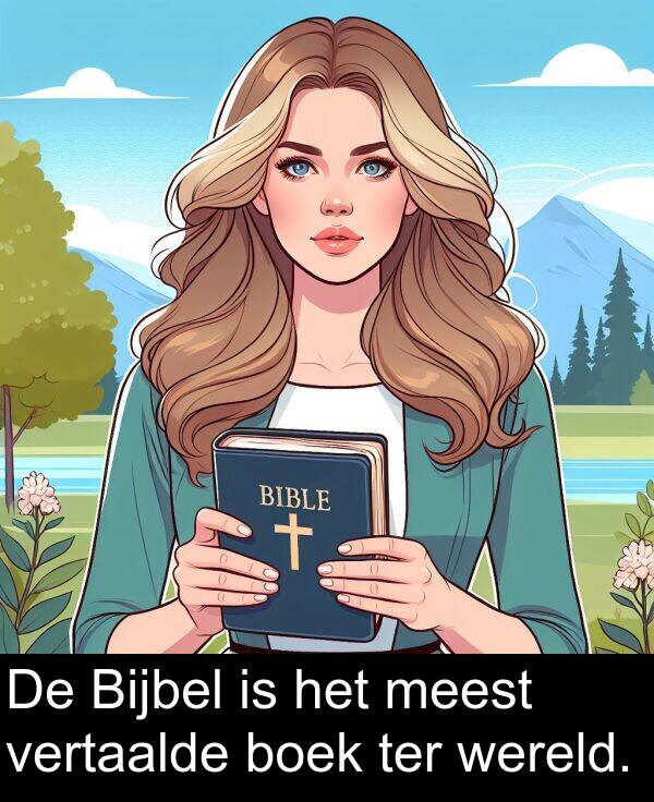 vertaalde: De Bijbel is het meest vertaalde boek ter wereld.