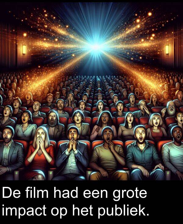 film: De film had een grote impact op het publiek.