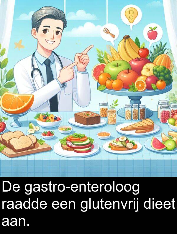 glutenvrij: De gastro-enteroloog raadde een glutenvrij dieet aan.