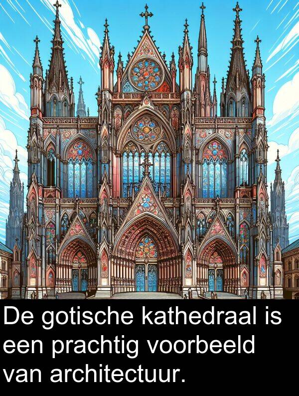 gotische: De gotische kathedraal is een prachtig voorbeeld van architectuur.