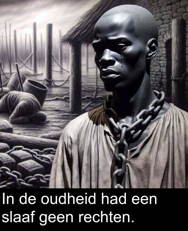 slaaf: In de oudheid had een slaaf geen rechten.