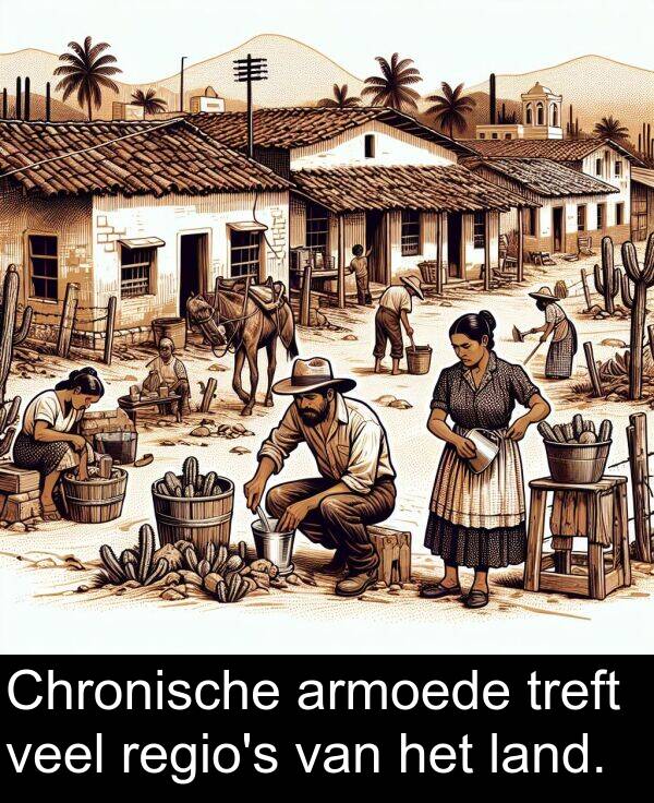 veel: Chronische armoede treft veel regio's van het land.