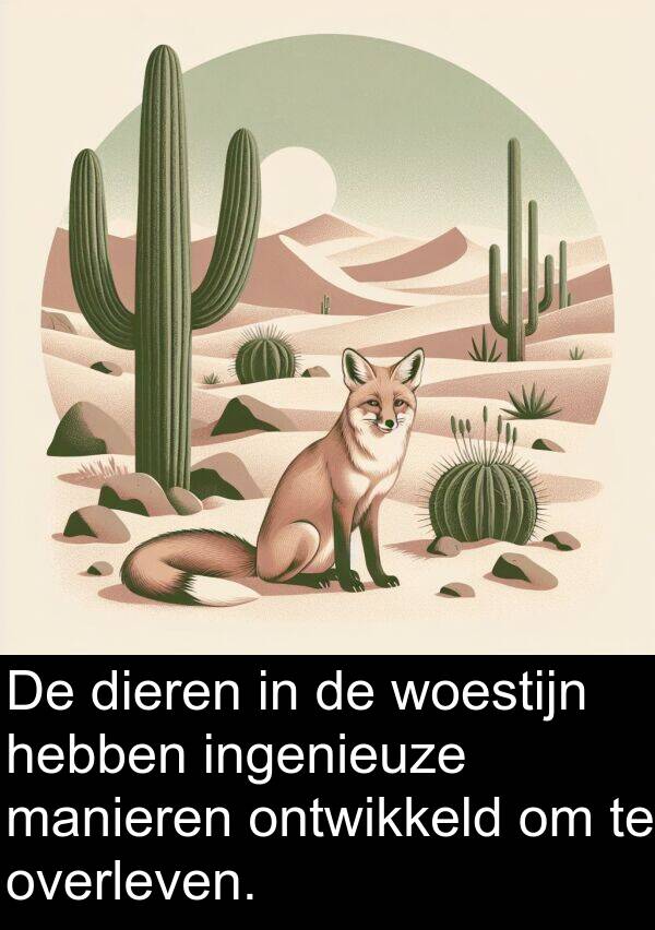 dieren: De dieren in de woestijn hebben ingenieuze manieren ontwikkeld om te overleven.