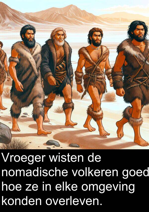 hoe: Vroeger wisten de nomadische volkeren goed hoe ze in elke omgeving konden overleven.