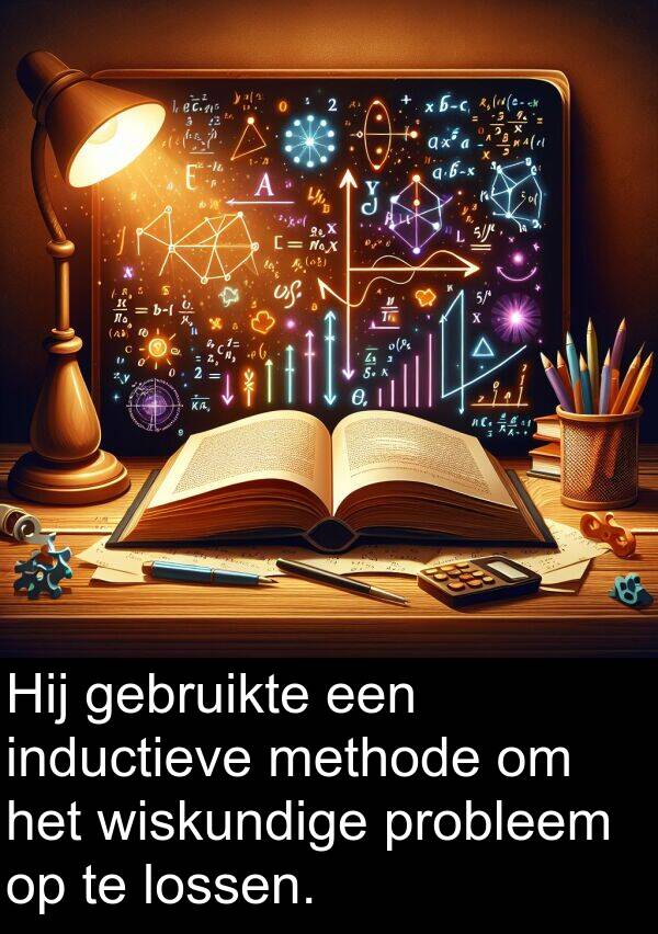 wiskundige: Hij gebruikte een inductieve methode om het wiskundige probleem op te lossen.