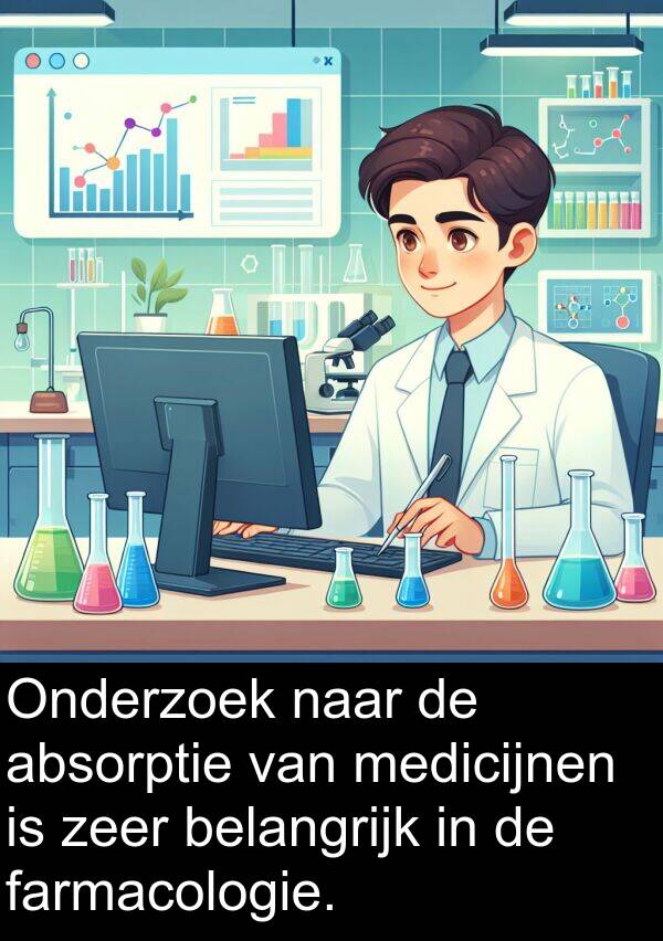 belangrijk: Onderzoek naar de absorptie van medicijnen is zeer belangrijk in de farmacologie.