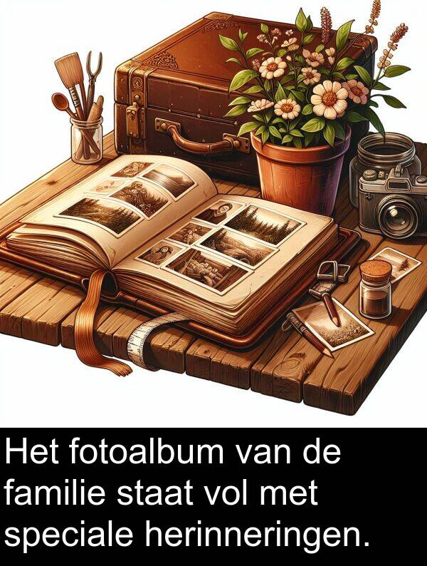 fotoalbum: Het fotoalbum van de familie staat vol met speciale herinneringen.