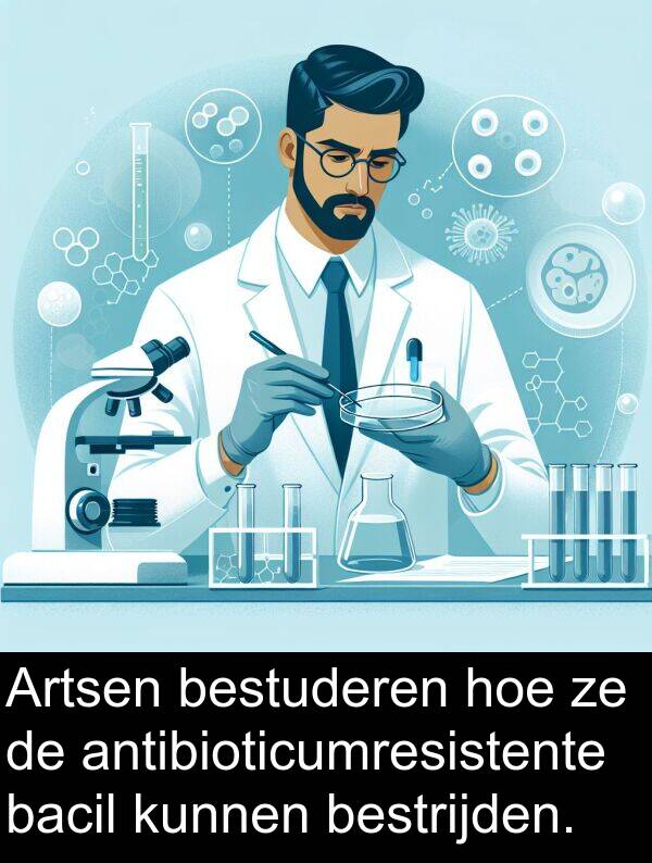 bestuderen: Artsen bestuderen hoe ze de antibioticumresistente bacil kunnen bestrijden.