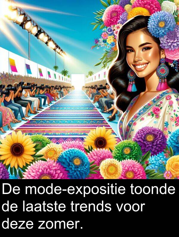 laatste: De mode-expositie toonde de laatste trends voor deze zomer.