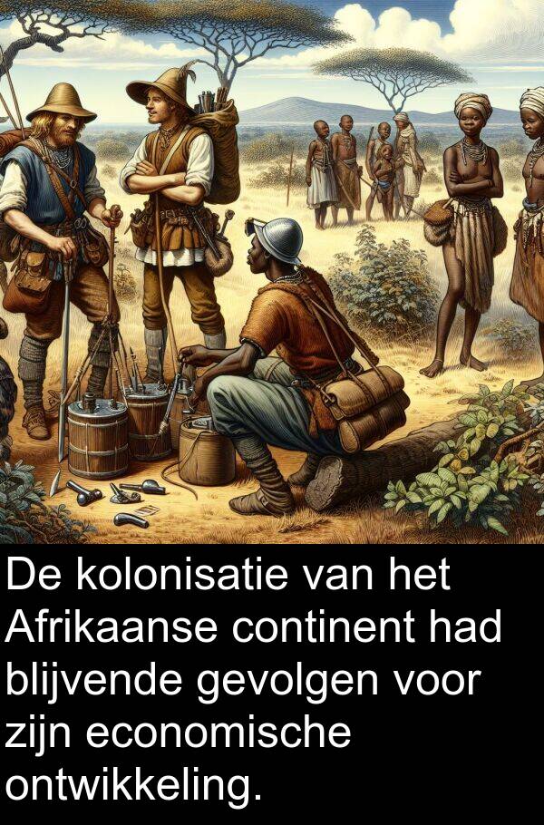 gevolgen: De kolonisatie van het Afrikaanse continent had blijvende gevolgen voor zijn economische ontwikkeling.