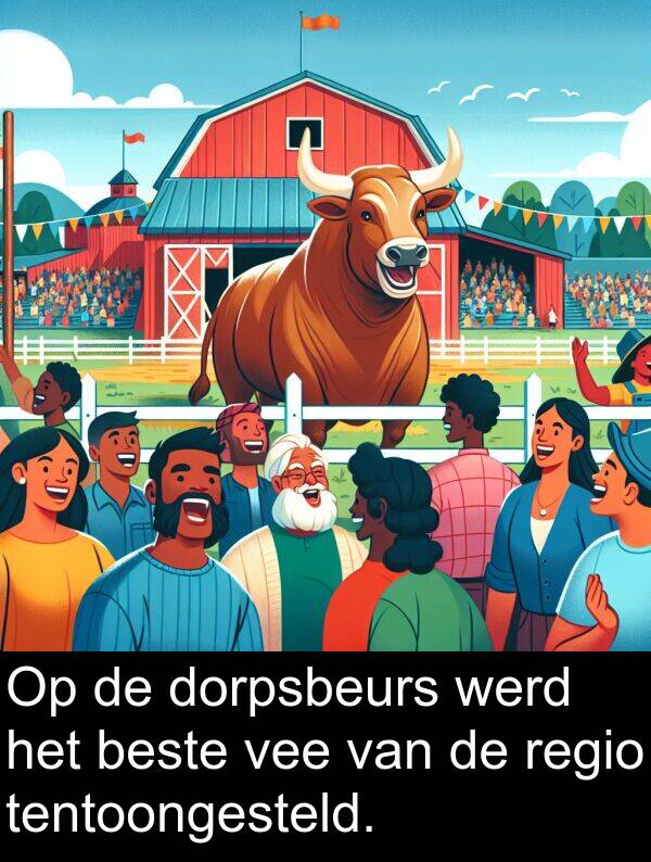 beste: Op de dorpsbeurs werd het beste vee van de regio tentoongesteld.