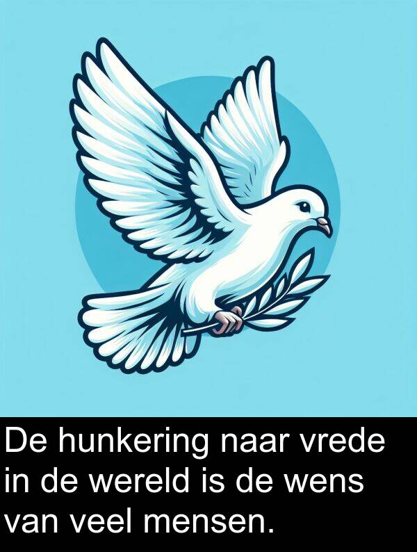 mensen: De hunkering naar vrede in de wereld is de wens van veel mensen.