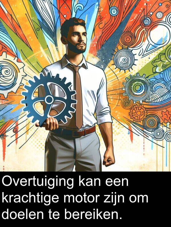 krachtige: Overtuiging kan een krachtige motor zijn om doelen te bereiken.