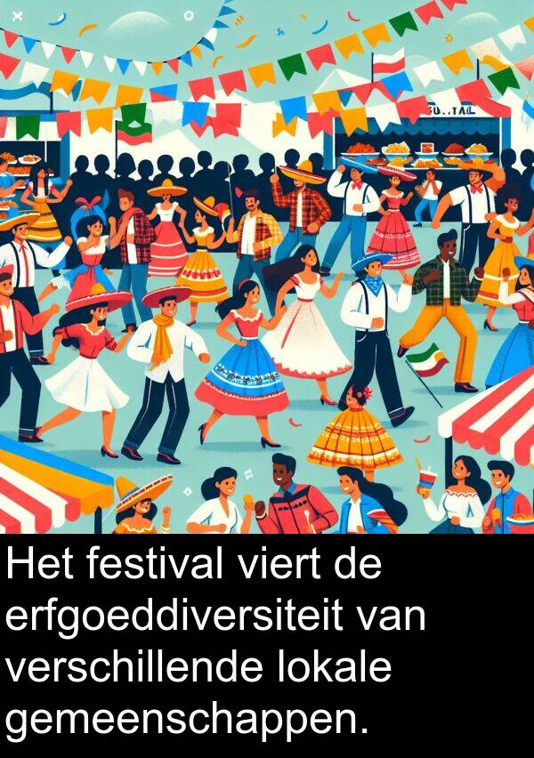 gemeenschappen: Het festival viert de erfgoeddiversiteit van verschillende lokale gemeenschappen.