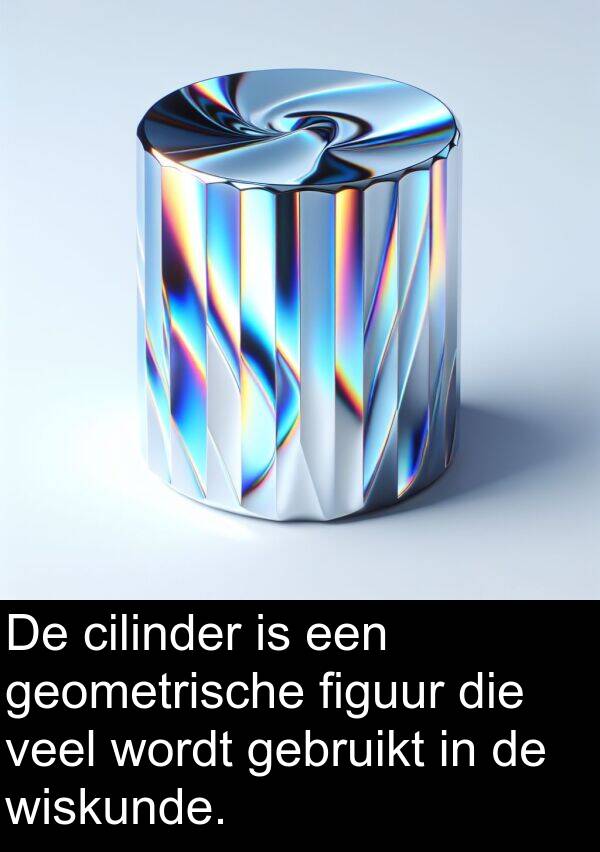 wiskunde: De cilinder is een geometrische figuur die veel wordt gebruikt in de wiskunde.