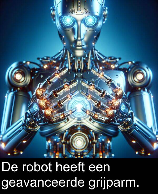 grijparm: De robot heeft een geavanceerde grijparm.