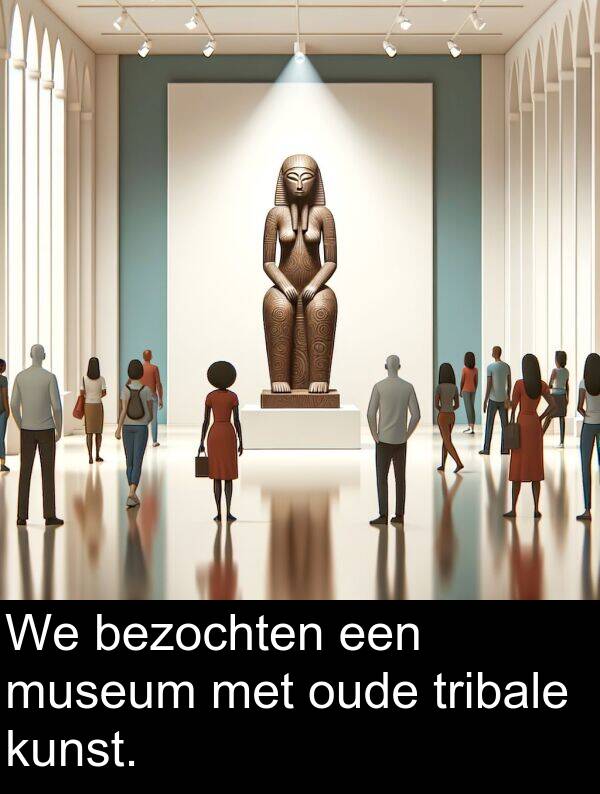 kunst: We bezochten een museum met oude tribale kunst.
